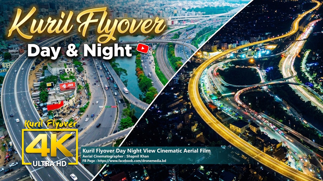 Kuril Flyover 4K Drone Video | Bird's Eye View | Drone Media Bangladesh