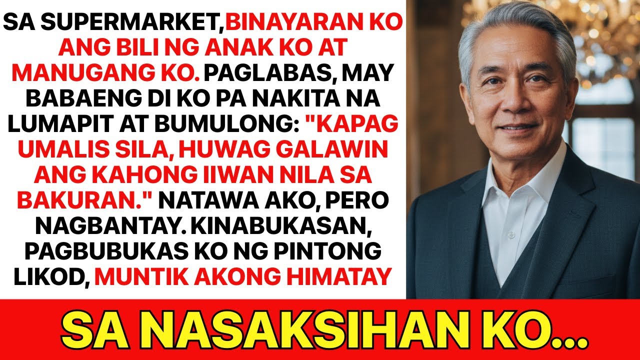 Ang babaeng binayaran ko ng bili: Pagalis ninyo, huwag galawin ang kahon sa bakuran mo.