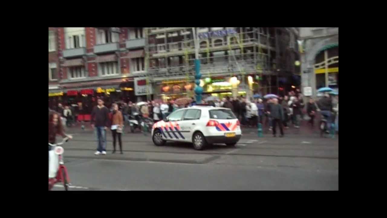 Prio 1 Politie Amsterdam + ME 4x : Diverse spoed meldingen Amsterdam 29-04-2012