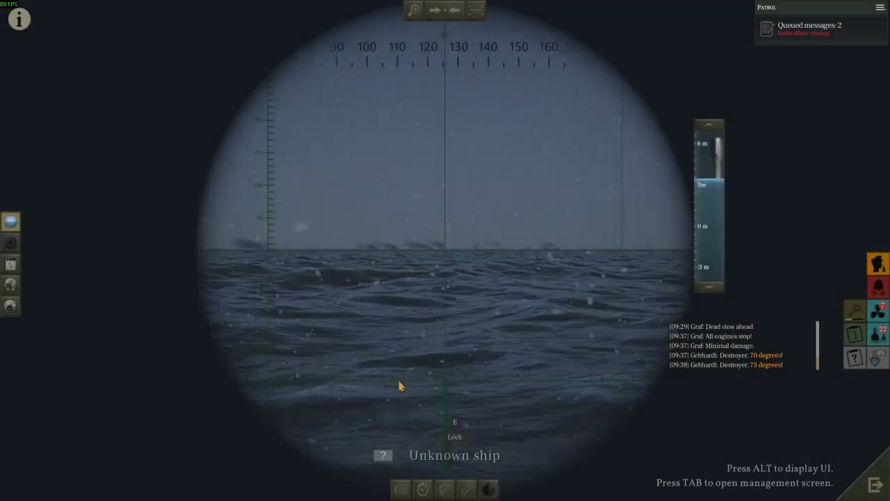 Uboat. AI cheating (Part 4. Normal convoy)