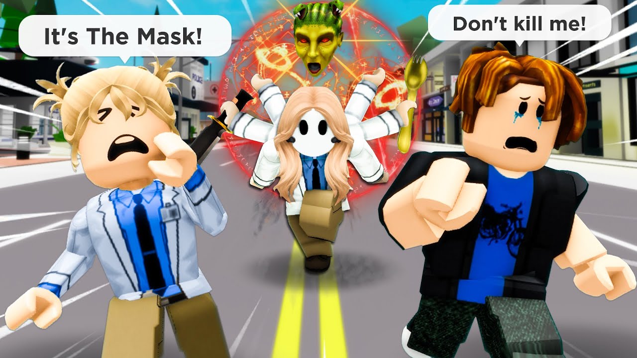 Roblox Brookhaven 🏡 RP - Funny Meme Sketch: B3LLA AND THE CURSED MASK