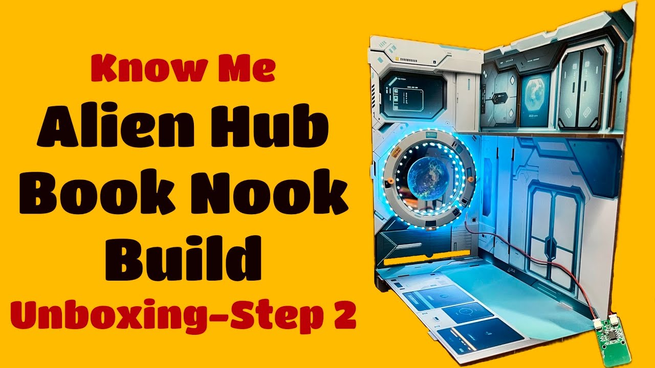 Know Me-Alien Hub Book Nook Build: Unboxing-Step 2