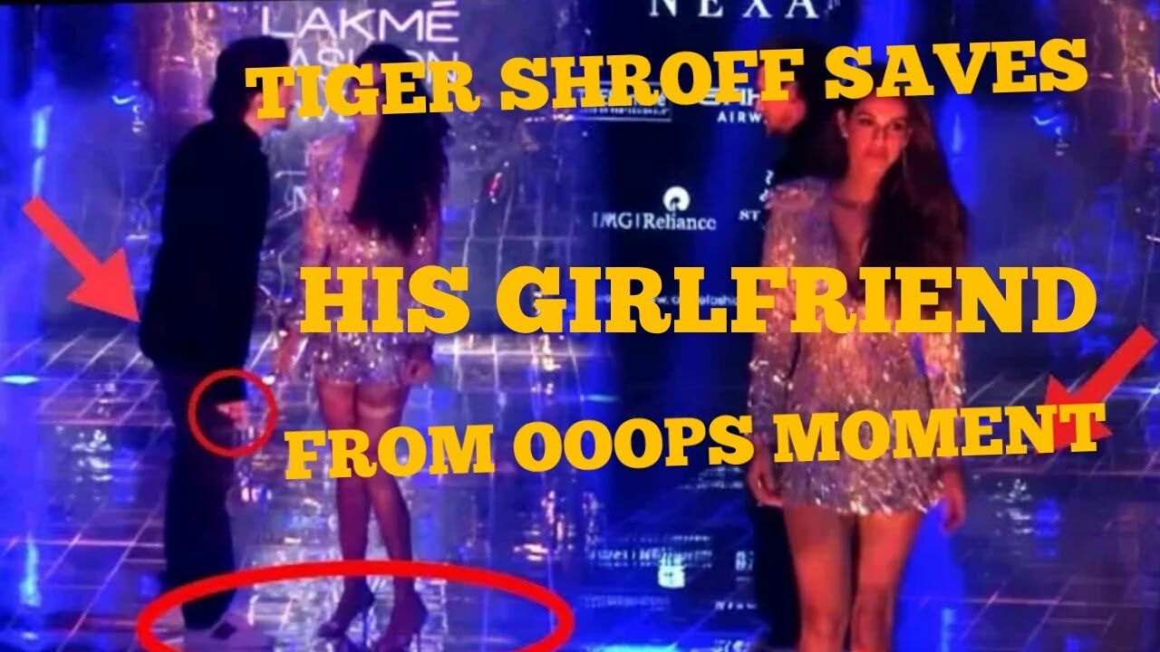 Tiger Shroff saves his girlfriend Disha Patani from oops moment