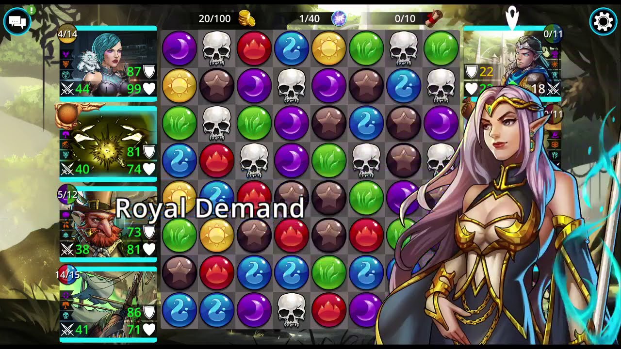 Gems of War - The BEST Kingdom to Farm Hero Experience XP In and Why it's the Best