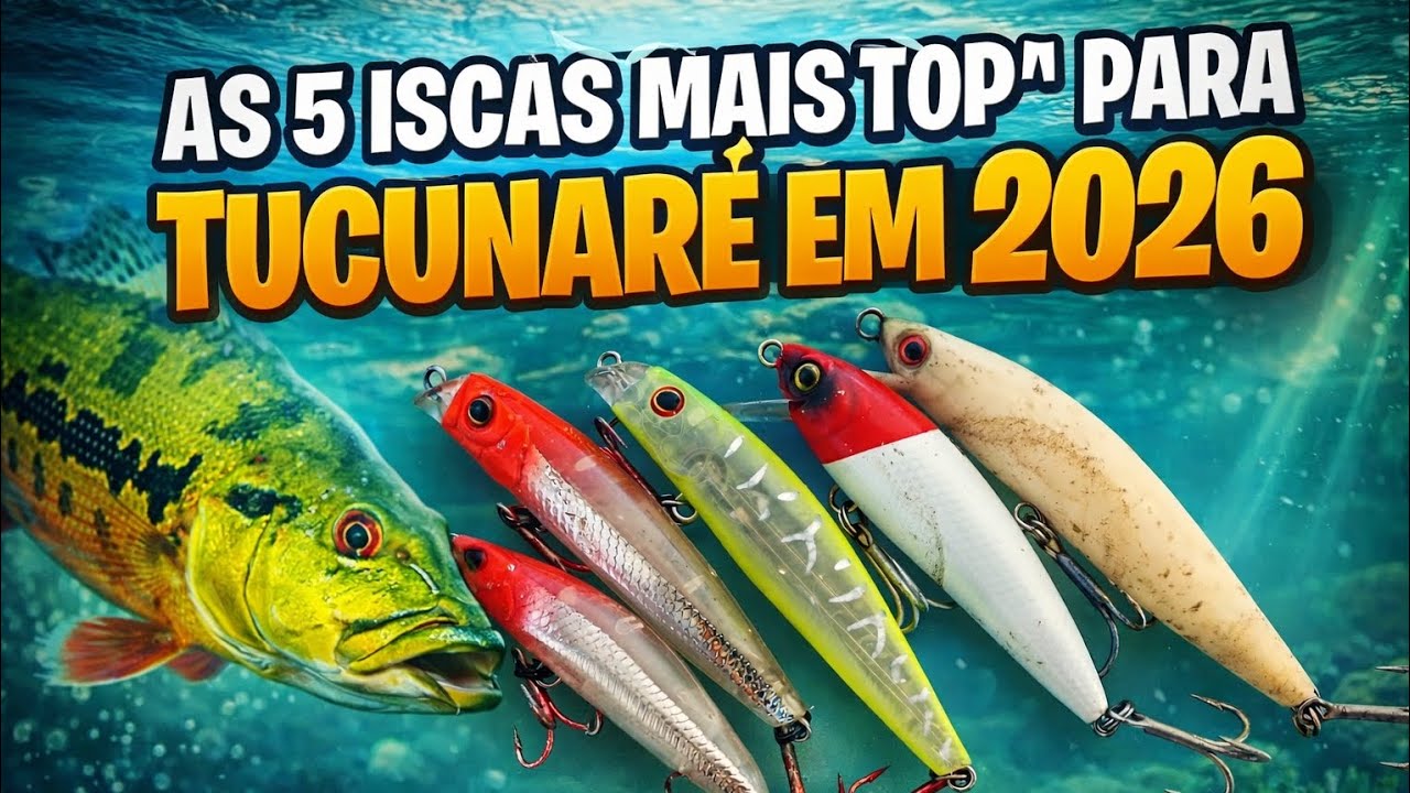 MELHORES ISCAS PARA TUCUNARÉ DO MUNDO EM 2026