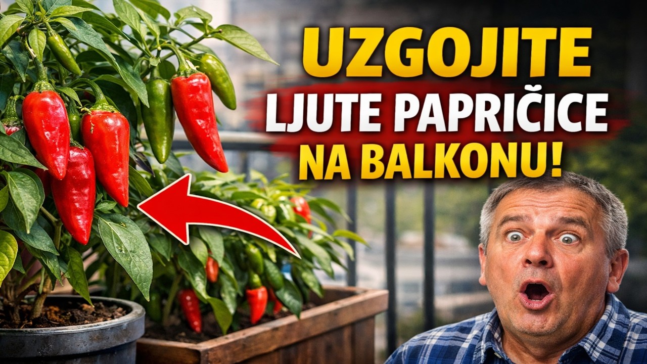 Vaš LJUTI VRT na balkonu! 🌶️ 3 Sorte Koje Uspijevaju SVIMA (Krenite sa sjetvom ODMAH!)
