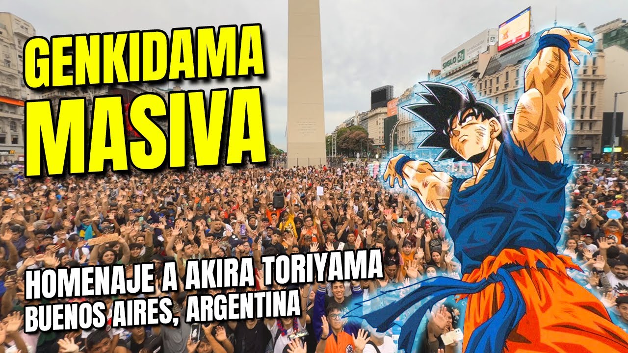 Genkidama Masiva Homenaje a Akira Toriyama en Buenos Aires, Argentina