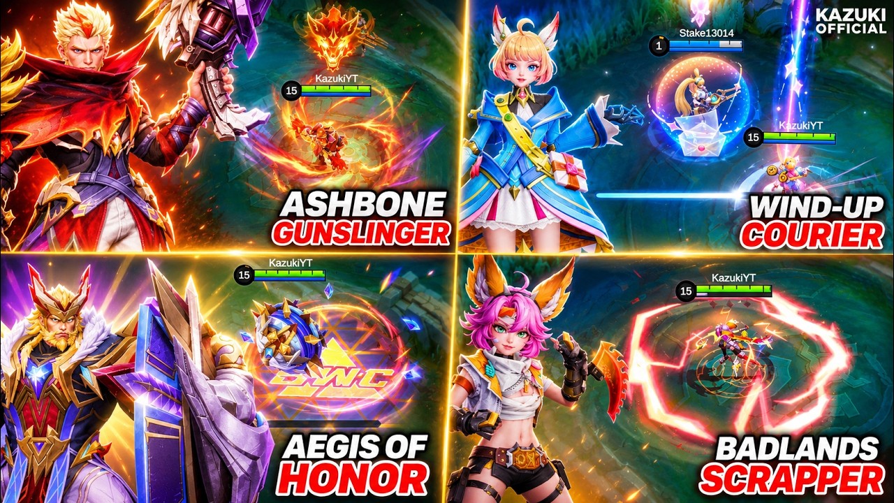 4 UPCOMING SKINS GAMEPLAY | FREE ROGER & JOY SPECIAL | BAXIA MSC | ANGELA SPECIAL