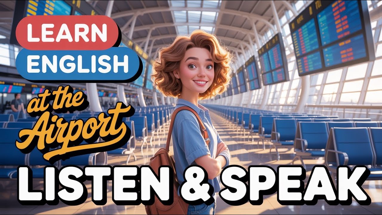 At the Airport  | Improve your English | English Listening Skills - Speaking Skills | Travel English