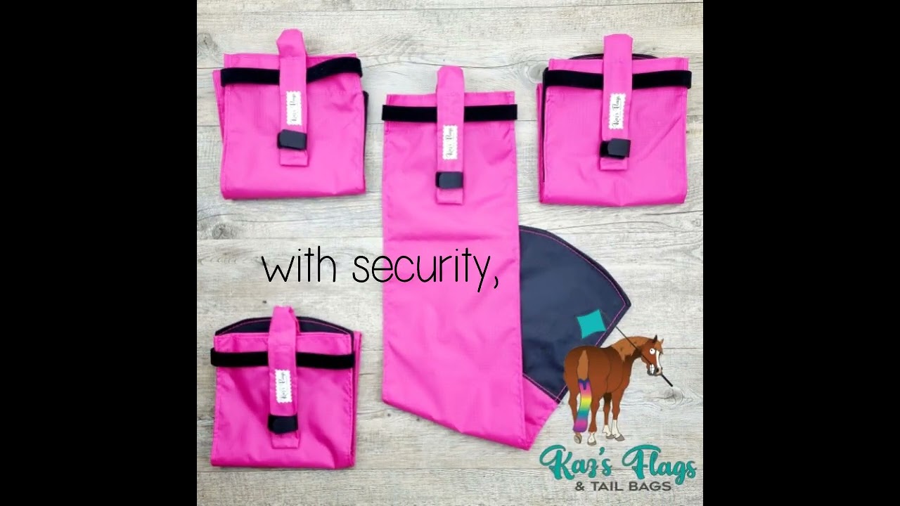 Custom Equine Tail Saver Bags from Kaz's Flags and Tail Bags