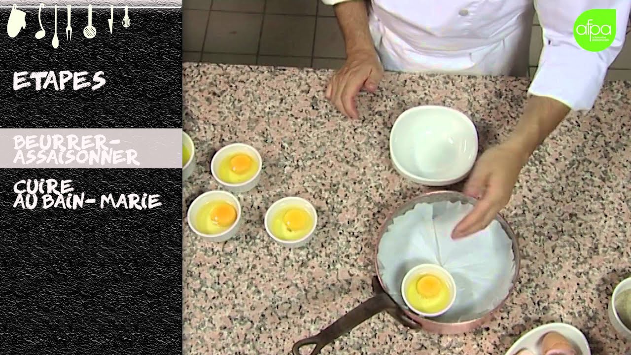 Cuire des œufs cocotte