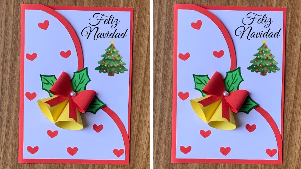 Tarjeta Navideña Creativa | Easy & Beautiful Christmas Card Tutorial