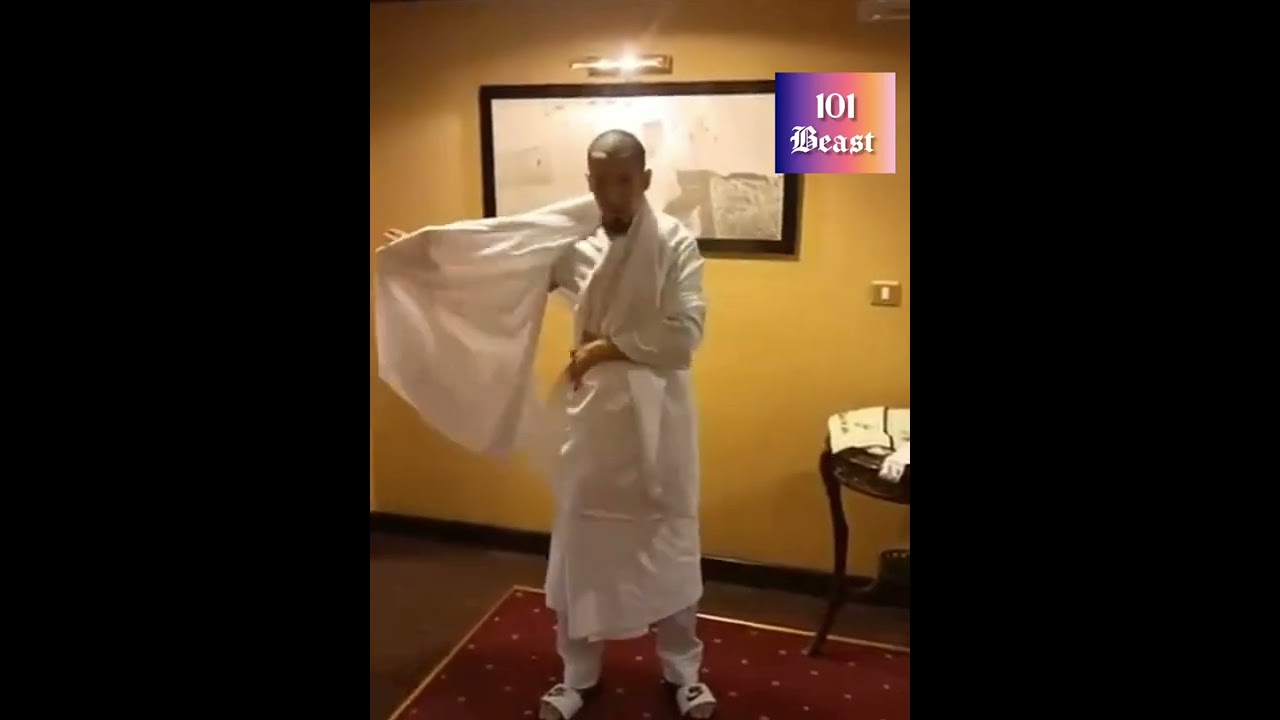 How to wear Ehram? A haji shows in a easy way