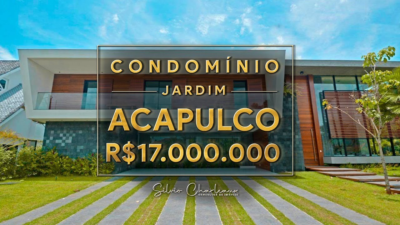MANSÃO LUXUOSA SOFISTICADA | CONDOMÍNIO JARDIM ACAPULCO | R$17.000.000,00