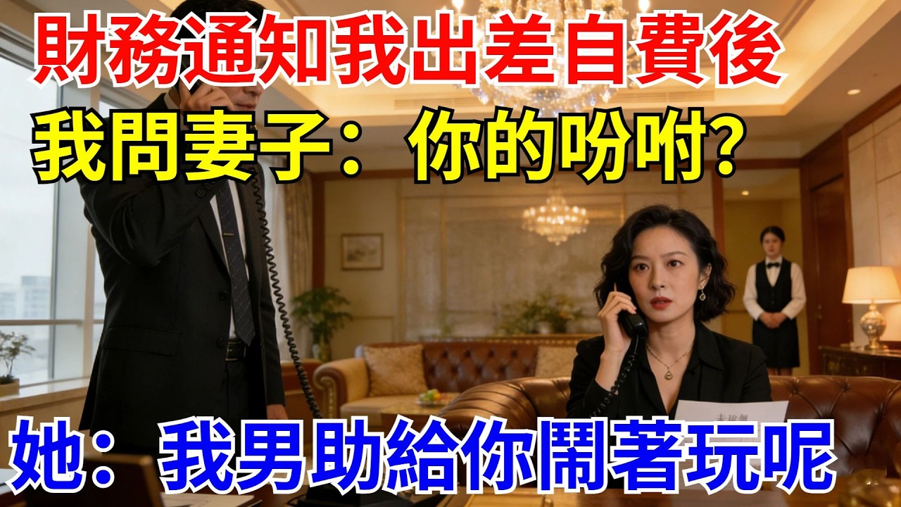 財務通知我出差自費後，我給總裁妻子打去電話：妳的吩咐？她：我的男助理給妳鬧著玩呢，別較真，我壹會給妳報銷,十分鐘後，她傻眼了【風港故事】#男頻小說#都市#故事#小說#爽文#職場