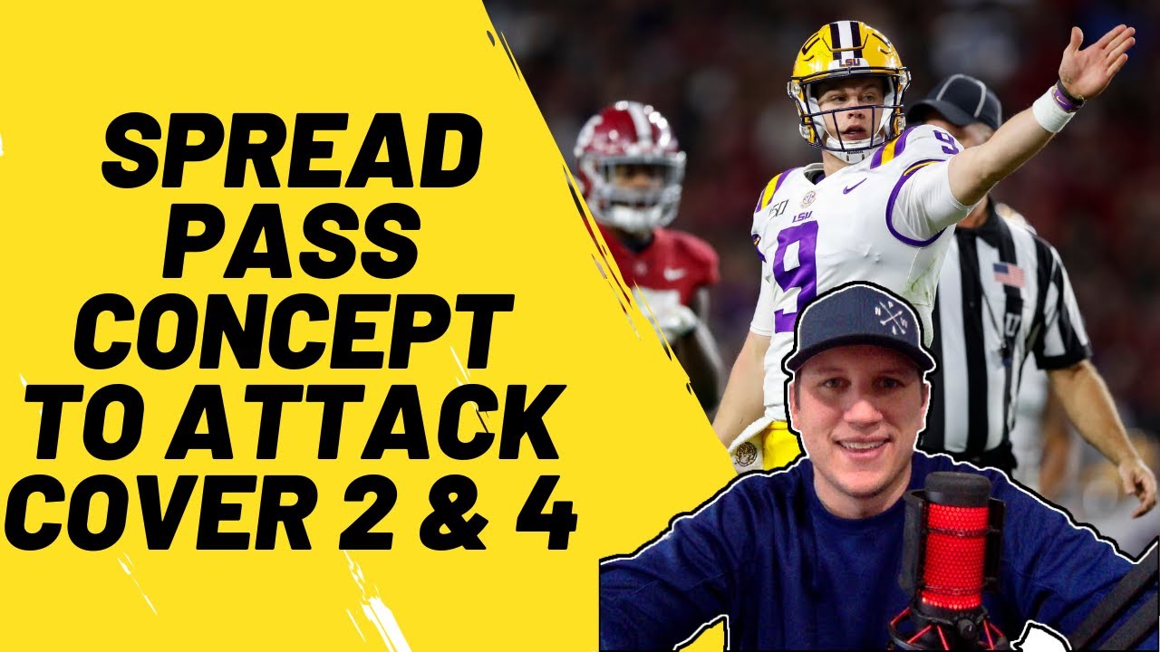 Spread Pass Concept for Cover 2 & Cover 4