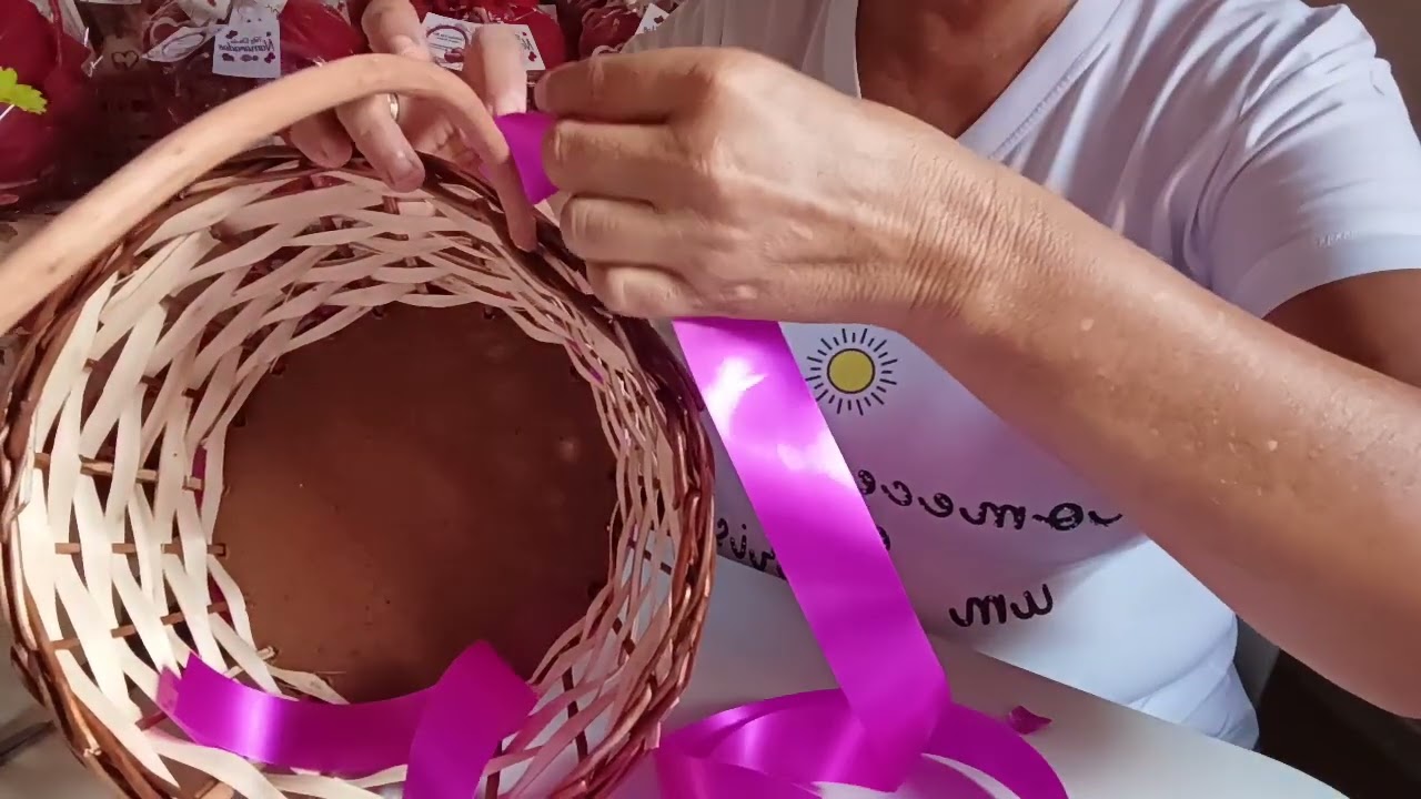 ENSINANDO FAZER DECORAÇÃO DE CESTA INFANTIL 💗💞