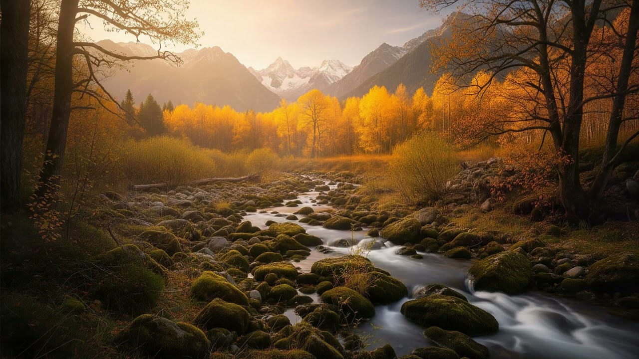 Whispers of the Forest: A Calming Journey by a Babbling Brook