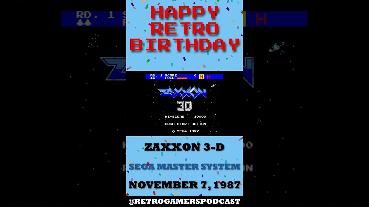 Happy Birthday to Zaxxon 3-D on the Sega Master System!