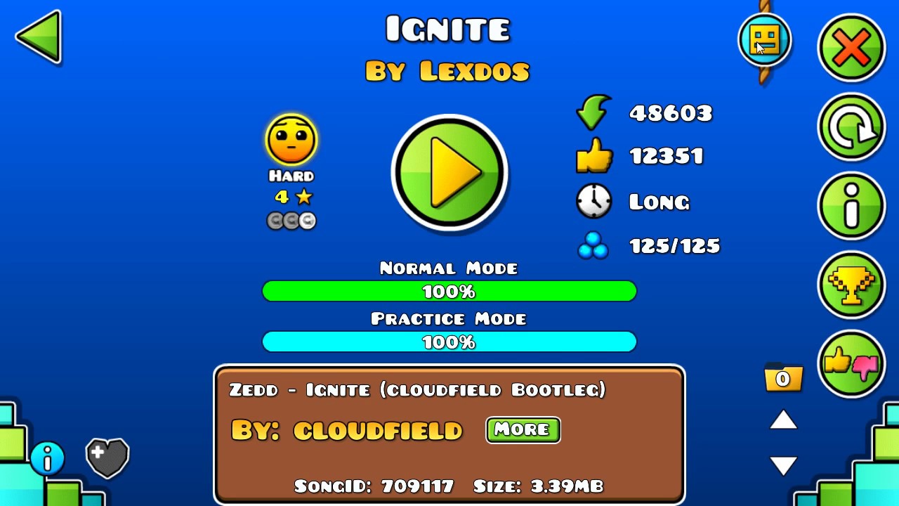 Mi cancion favorita: Ignite por Lexdos (GD 2.11)