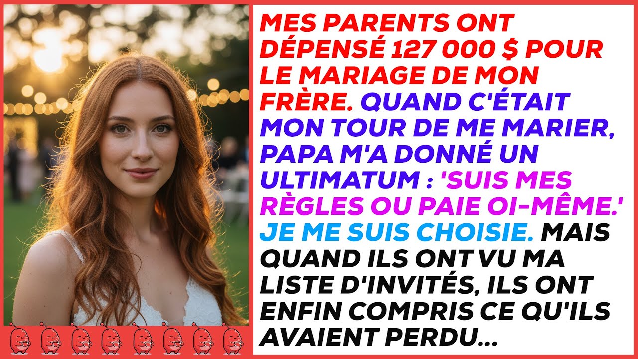 Pour mon mariage, mes parents m'ont posé un ultimatum : 