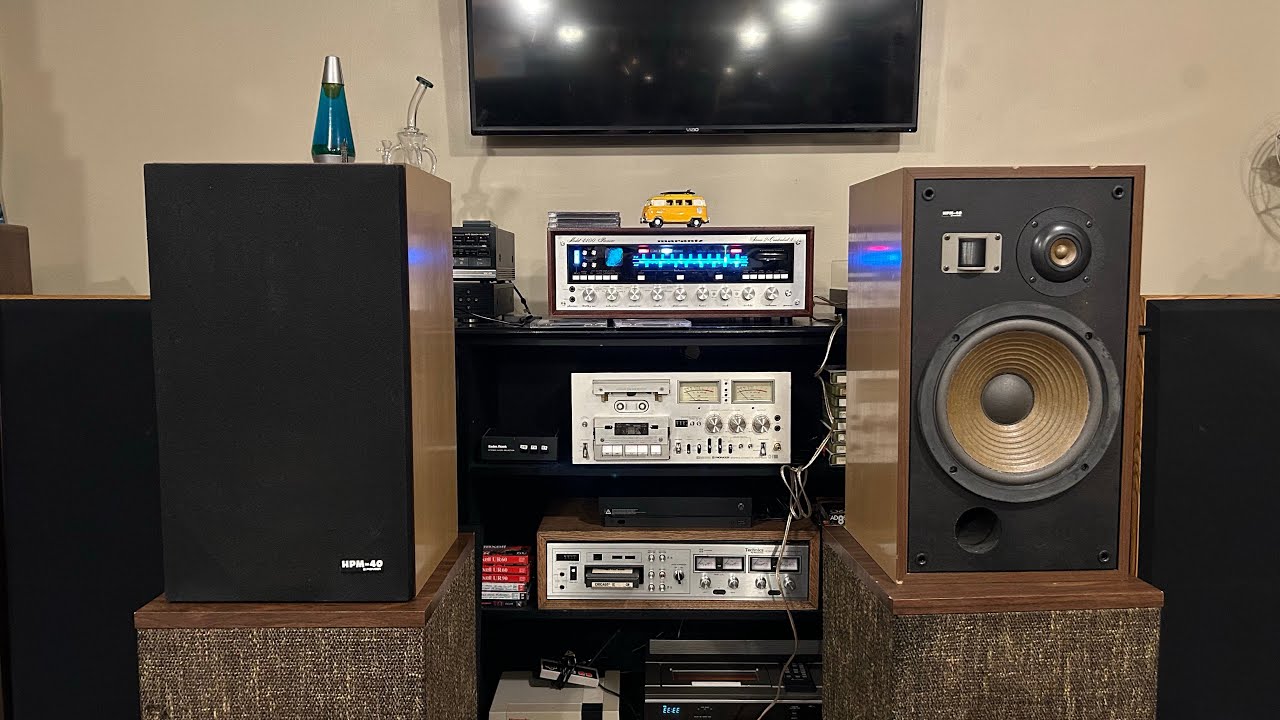 Pioneer HPM-40 Stereo Speakers, Paired with Marantz 4400.