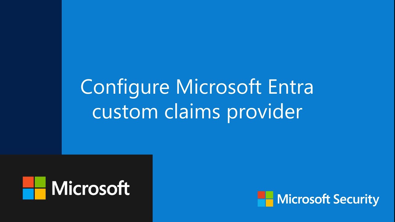 Configure Microsoft Entra custom claims provider