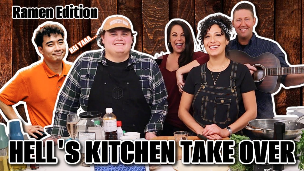 Hell's Kitchen Chef Alejandro and Chef Dafne Ramen Challenge