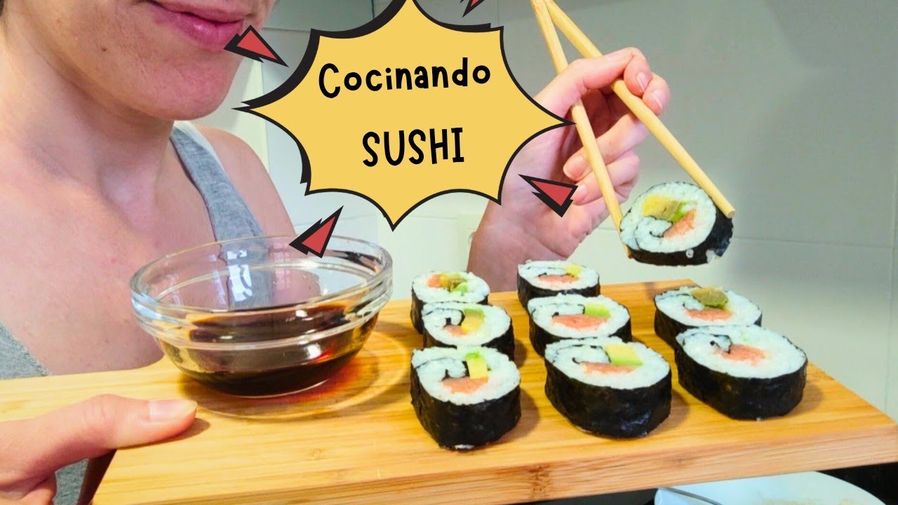 ASMR 🍣 Preparando SUSHI casero | Paso a paso 