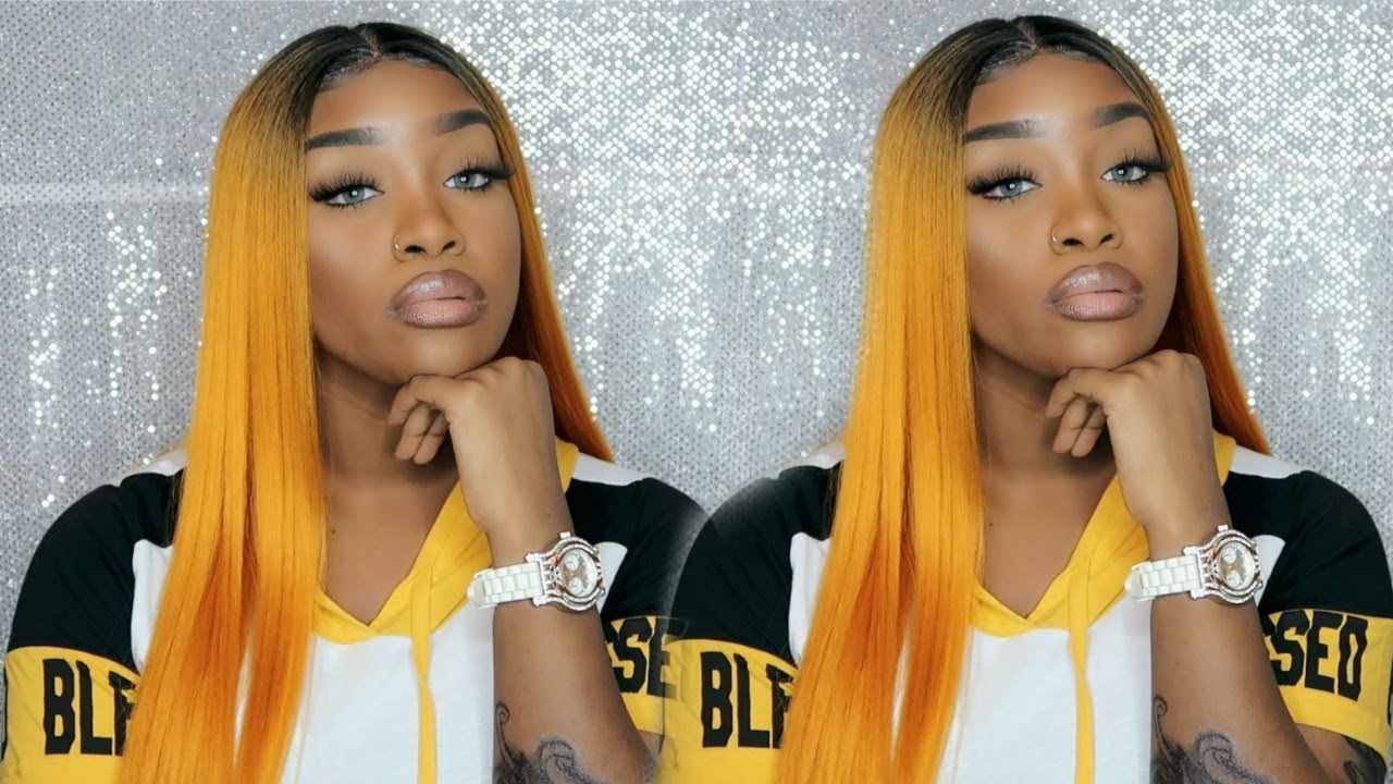 IT'S LITTY !!! | SLAY WITH KAY ORANGE SYNTHETIC WIG | TRENDY KAY