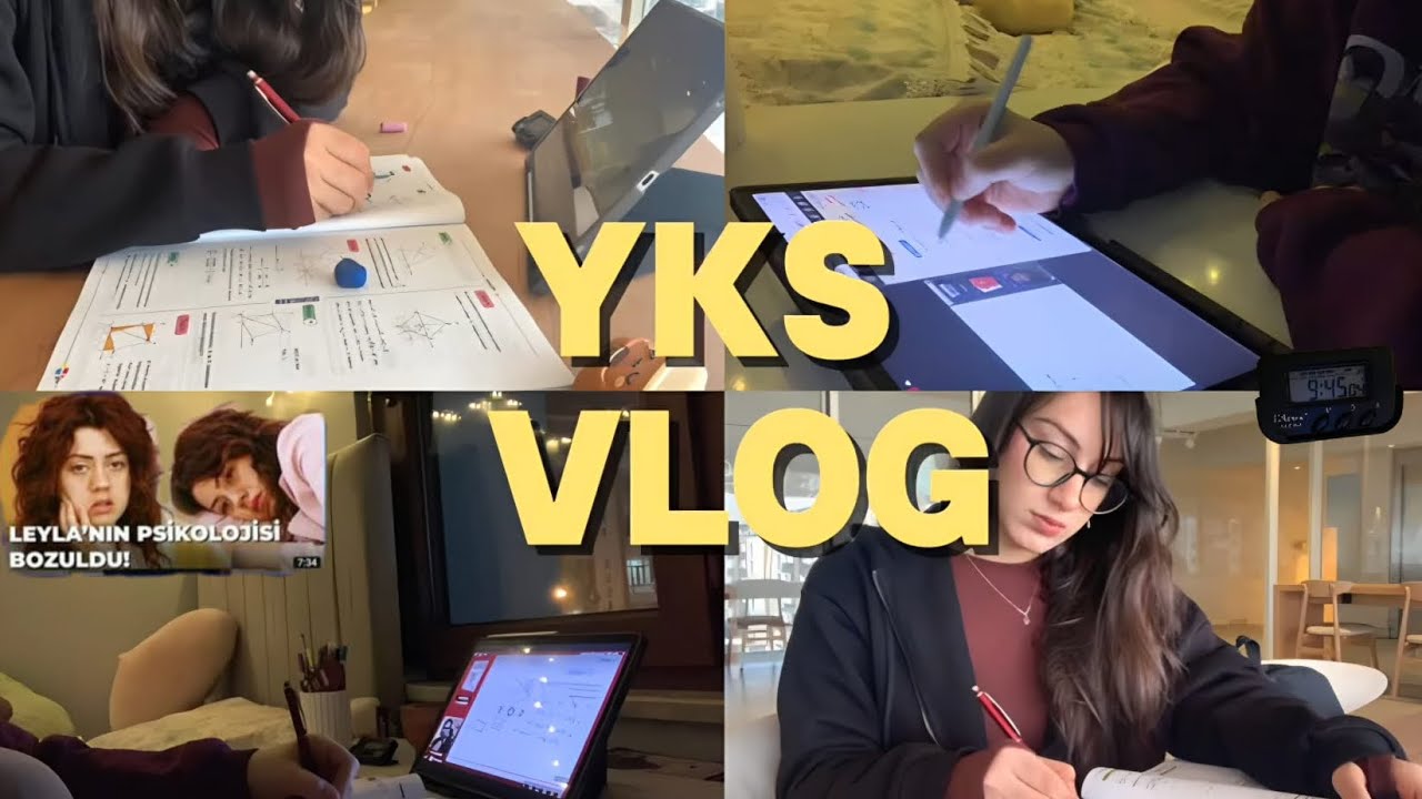 YKS VLOG| +9.30 saat ders çalıştığım bi günüm📚🧿 #yks26