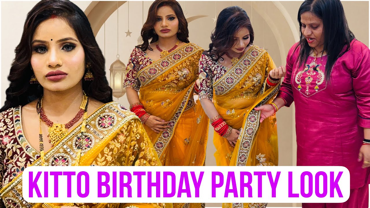 Sanjana today kitto birthday party look 