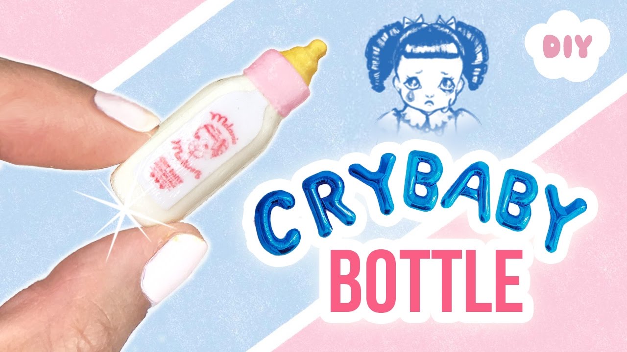 DIY Melanie Martinez CRY BABY Bottle!! Miniature Perfume Milk Bottle for Dollhouse