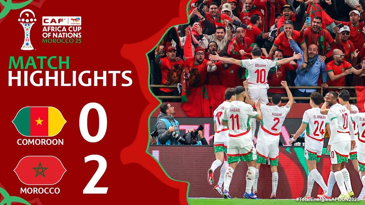 Camer&uacute;n vs Marruecos | 0-2 | Resumen | Copa Africana de Naciones 2025 | Camer&uacute;n Marruecos