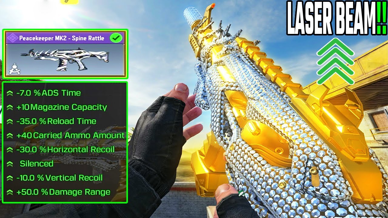 New Peacekeeper Gunsmith is Cracked!! Peacekeeper Mk2 Gunsmith Destroying Meta Abuser In Cod Mobile.