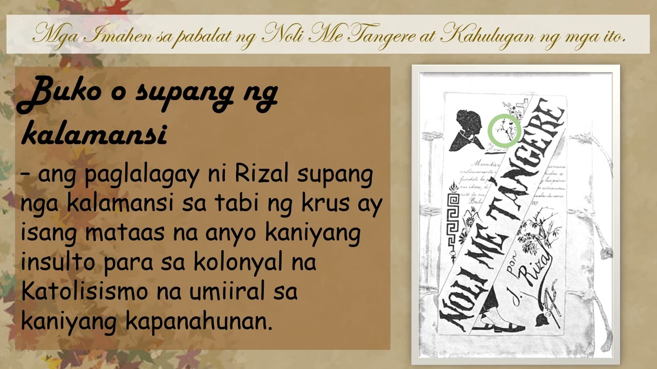 Filipino 9 Pabalat ng Noli Me Tangere