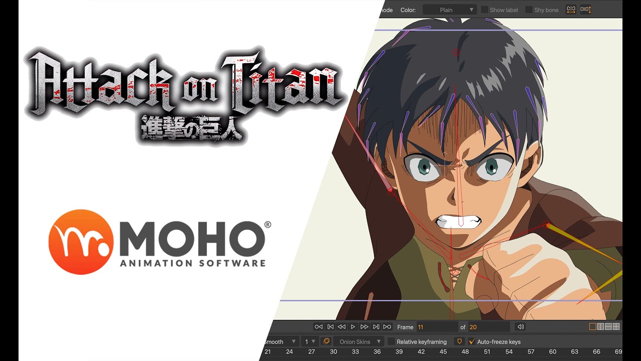 How to create Eren Jaeger- Attack on Titan: Front Run cycle in Moho