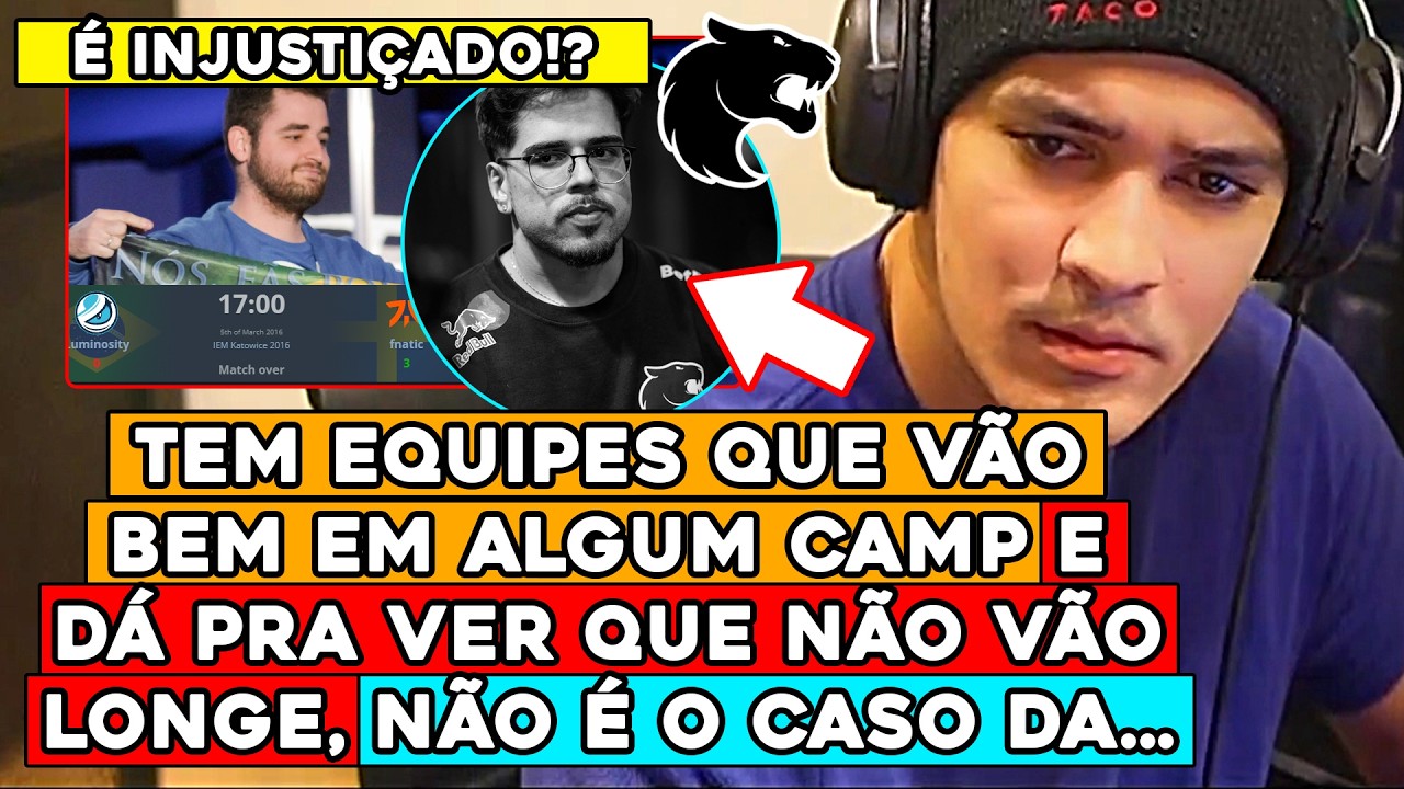 📢 TACO VOLTA A DEFENDER YUURIH APÓS DERROTA P/ VITALITY E COMENTA LG EM 2016: 