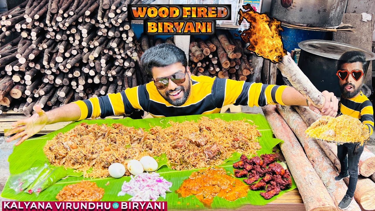 விறகு அடுப்பில் சமைத்த கல்யாண பிரியாணி - KALYANA VIRUNDHU BIRYANI | DAN JR VLOGS