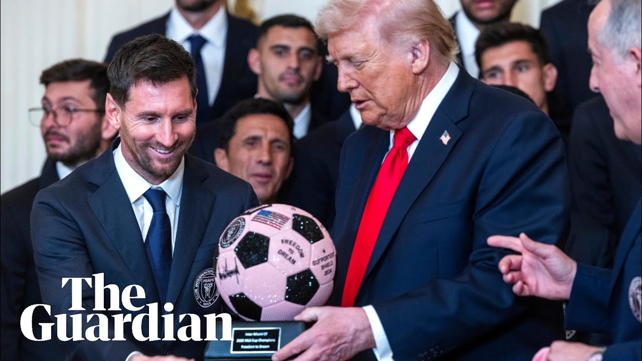 Lionel Messi and the Inter Miami team honoured by Trump at the White House