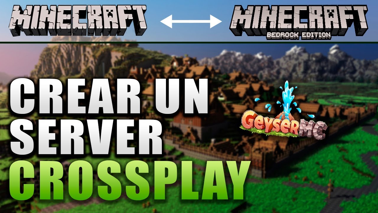 Como Crear un SERVER Crossplay JAVA Y BEDROCK - Minecraft