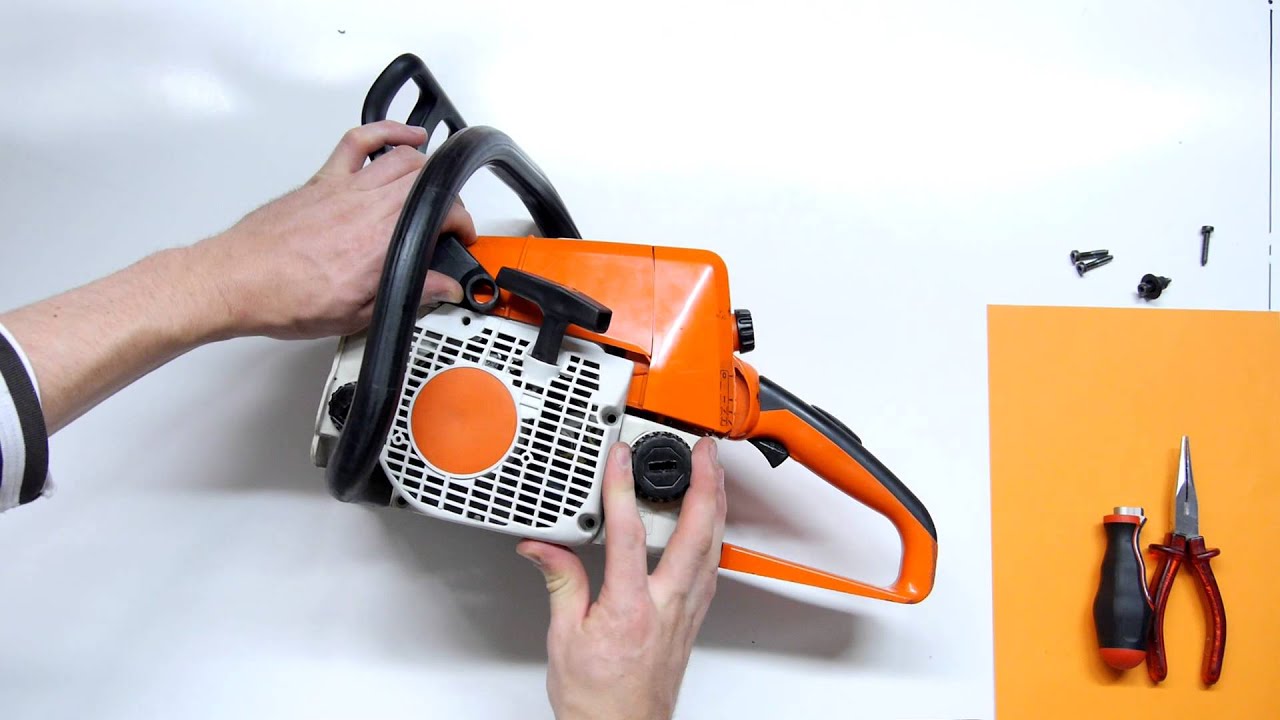 Starter austauschen bei einer Stihl Motors&auml;ge