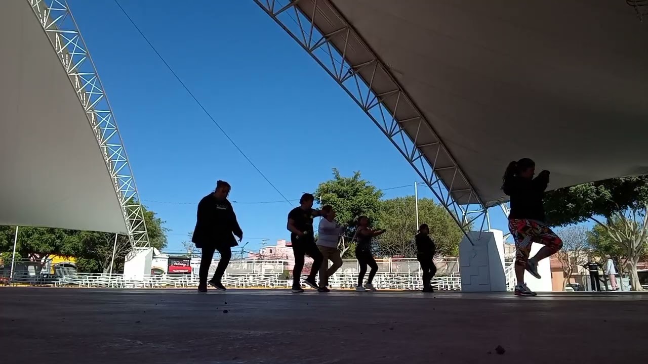Tomando clases de zumba 