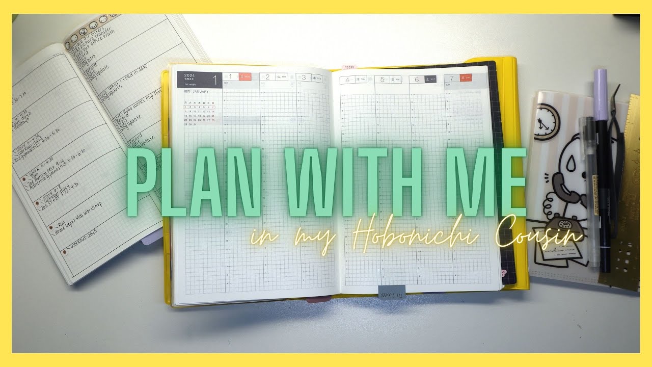 New Year, New Plan With Me 📅 | 1-7 Jan 2024 in my Hobonichi Cousin Avec📖