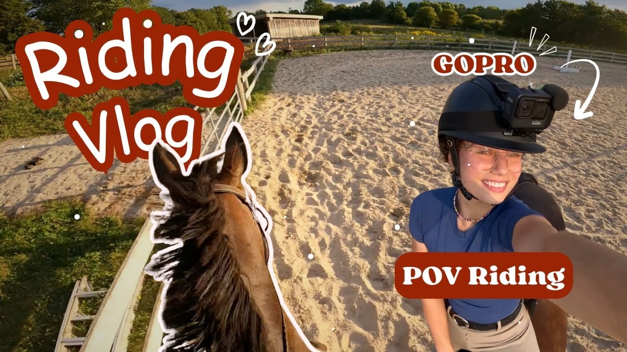 POV Horse Riding Vlog | GoPro Arena Ride