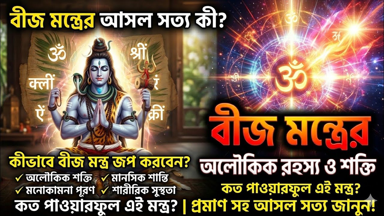 Beej Mantra ki? (Hindu Shasta) হিন্দু শাস্ত্রে বীজ মন্ত্র কি? বীজ মন্ত্র জপ করলে কি হয়? Bij Mantra
