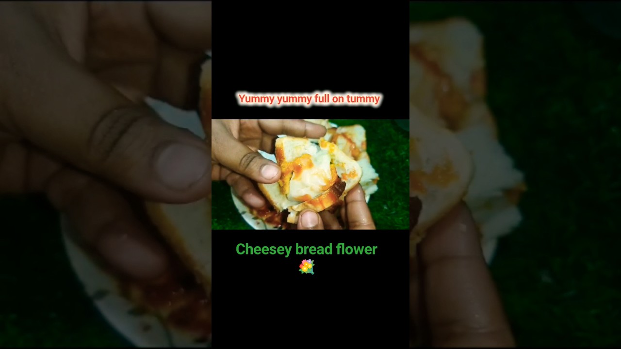 cheesey bread flower with egg sausage stuffing