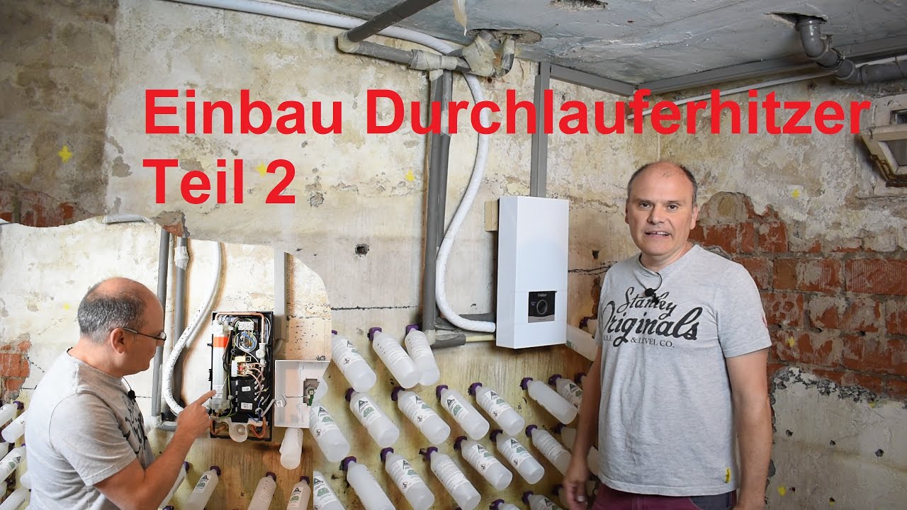 Durchlauferhitzer  in Villa einbauen Teil2