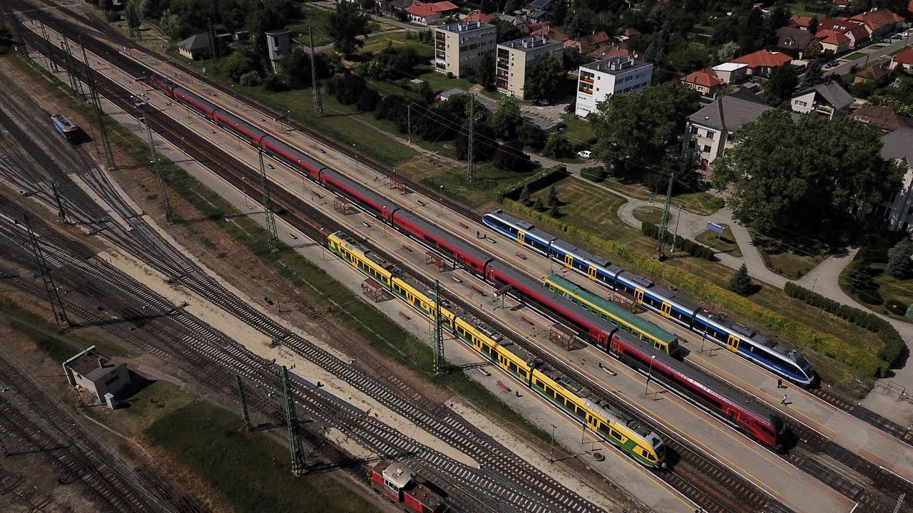 Hegyeshalom vasútállomás a levegőből