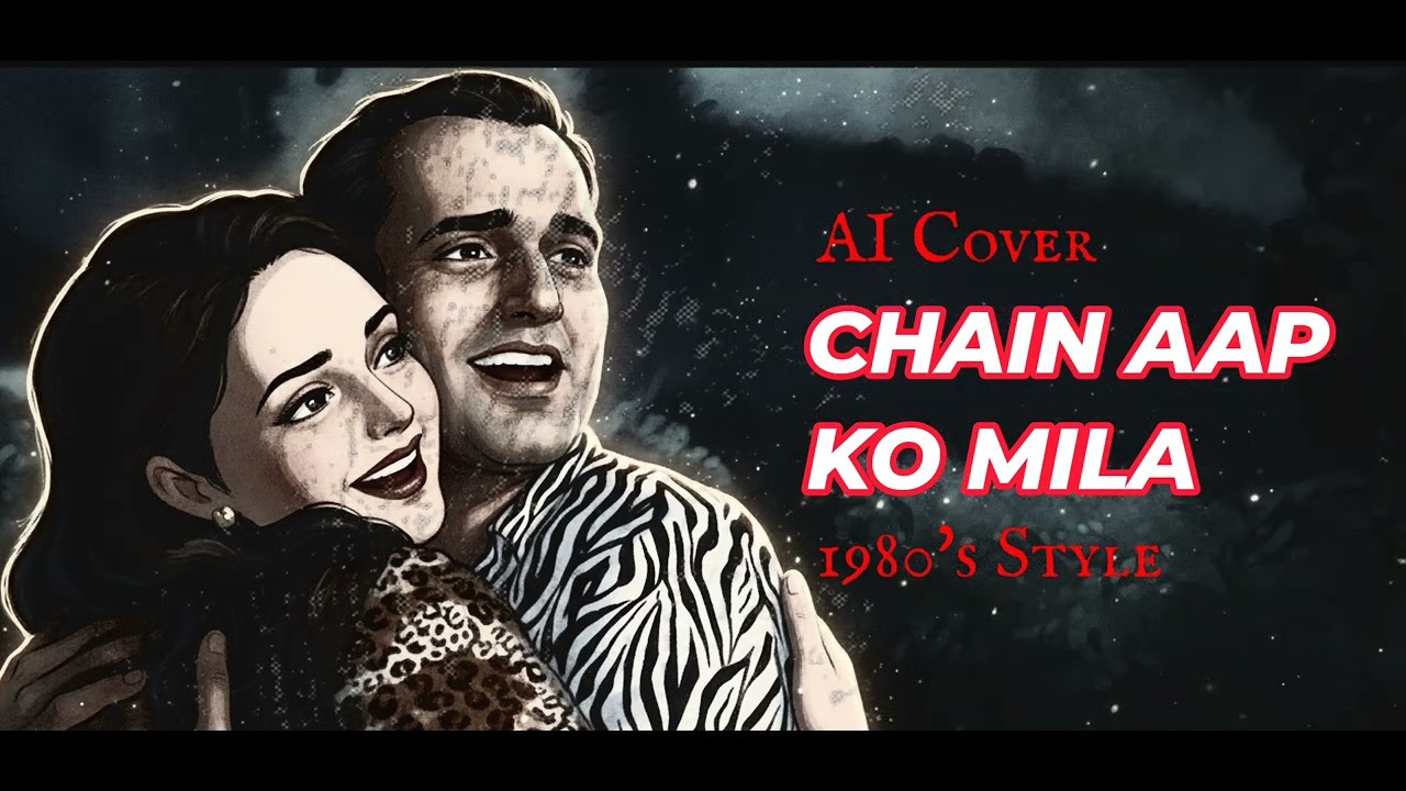 Chain Aap Ko (1980s Style) - Shaan & Sadhna Sargam | AI Mix & Master | New AI Hindi Urdu Song